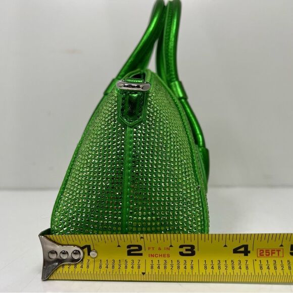Givenchy Antigona Mini Top Handle Bag Green Rhinestones - Picture 10 of 11